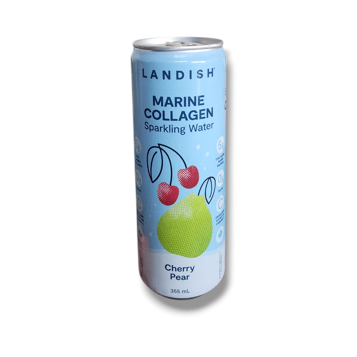 Landish Marine Collagen Sparkling Water Cherry Pear (355mL)