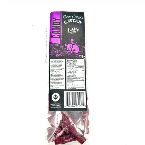 Cowboy’s Caviar Jerky Cowboy’s Candy – Canadian Made Beef Jerky 170g