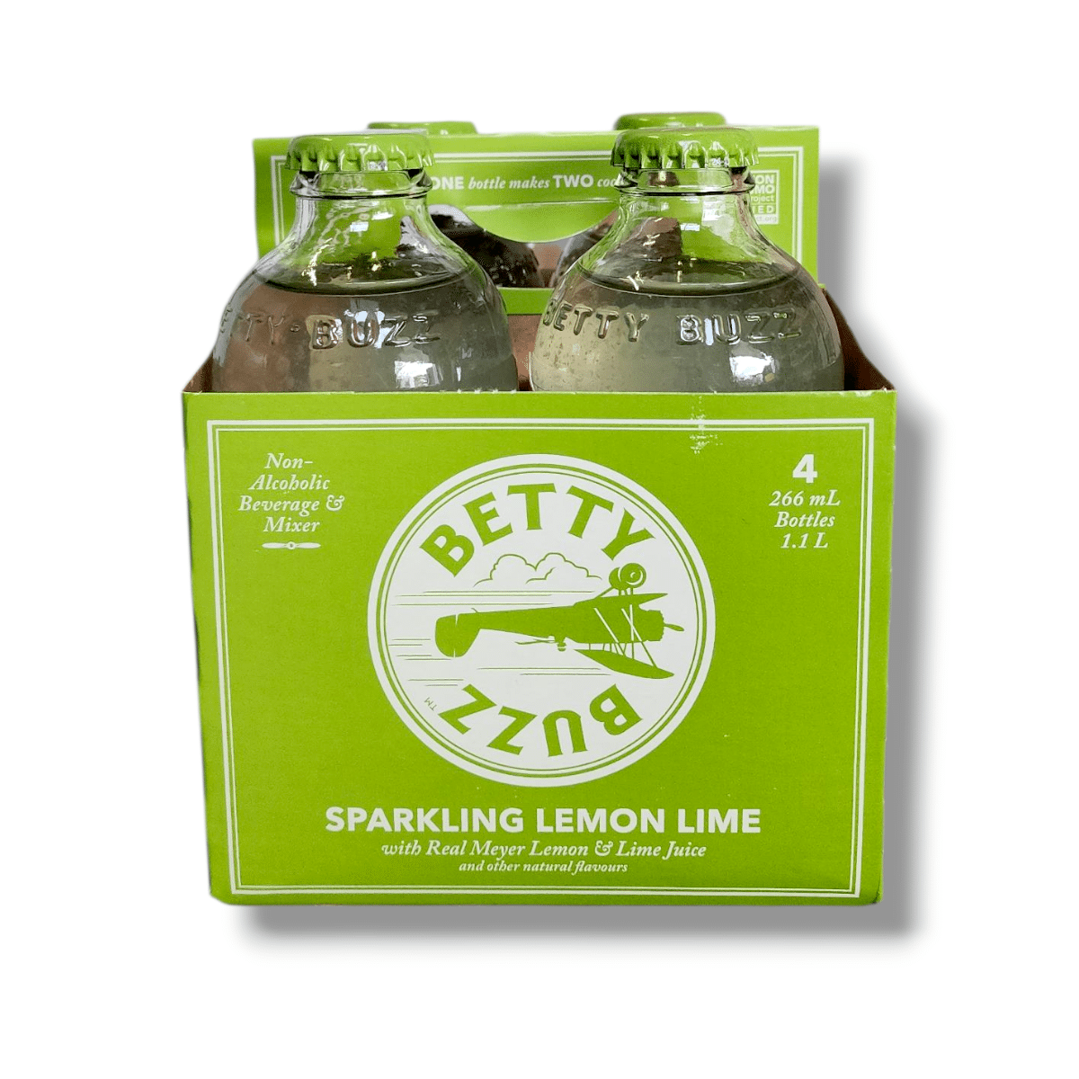 Betty Buzz Sparkling Lemon Lime (4x266mL)