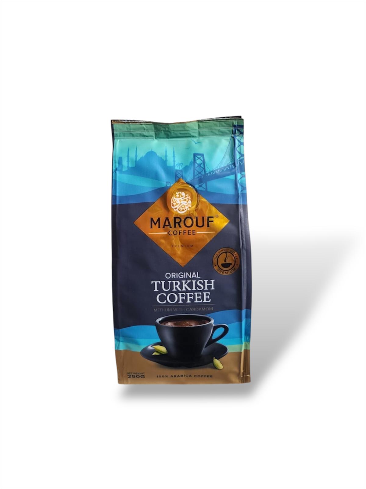 Marouf Coffee Original Turkish Coffee Medium With Cardamom (250g)