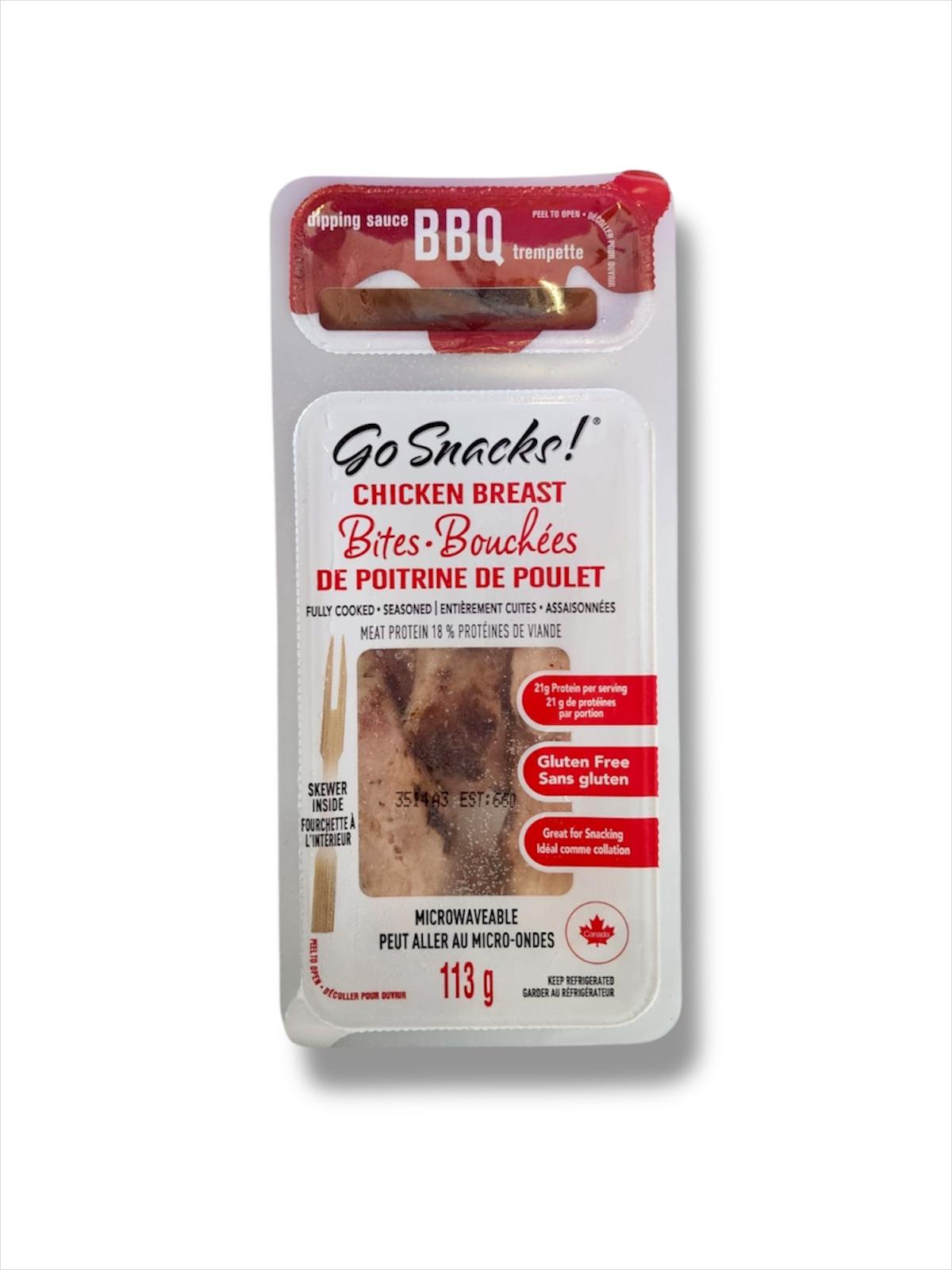 Go Snack Chicken Breast Bites With Dipping Sauce (113g)