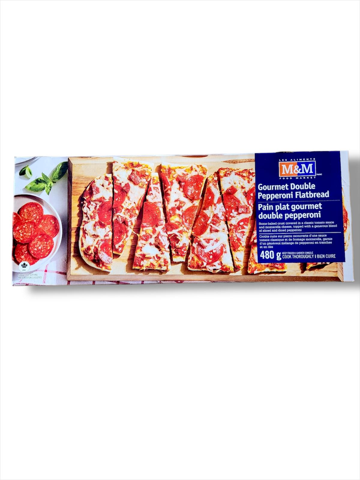 M&M Gourmet Double Pepperoni Flatbread (480g)
