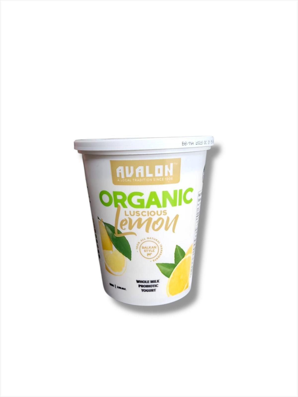 Avalon Orgaic Luscious Lemon Yogurt (650g)