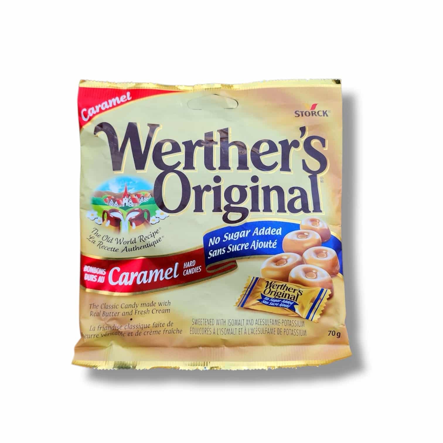 Werther's Original Caramel Candy No Sugar Added (70g)