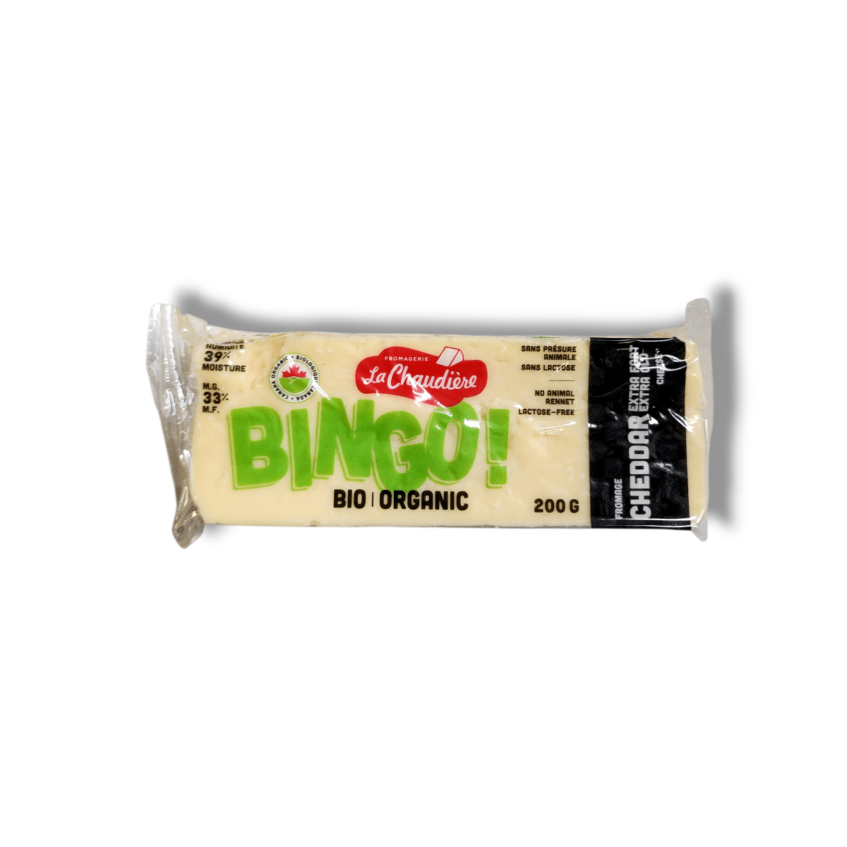 Bingo Organic Cheddar Extra Old (200g)