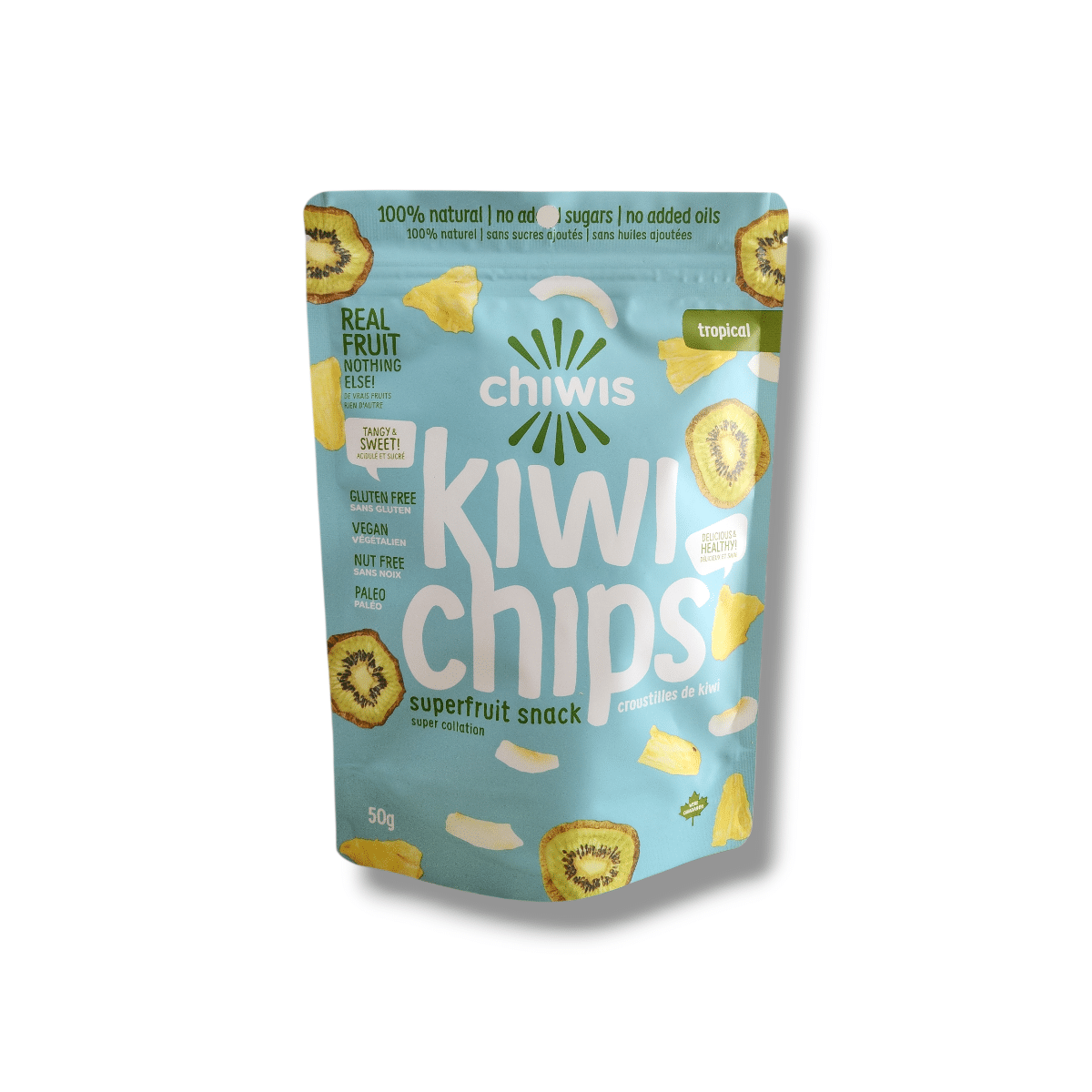 Chiwis Kiwi Tropical Chips (50g)