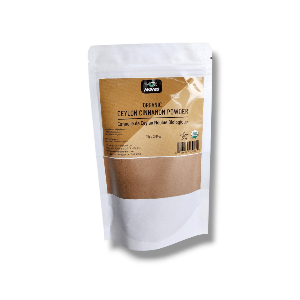 Indigo Organic Ceylon Cinnamon Powder (75g)