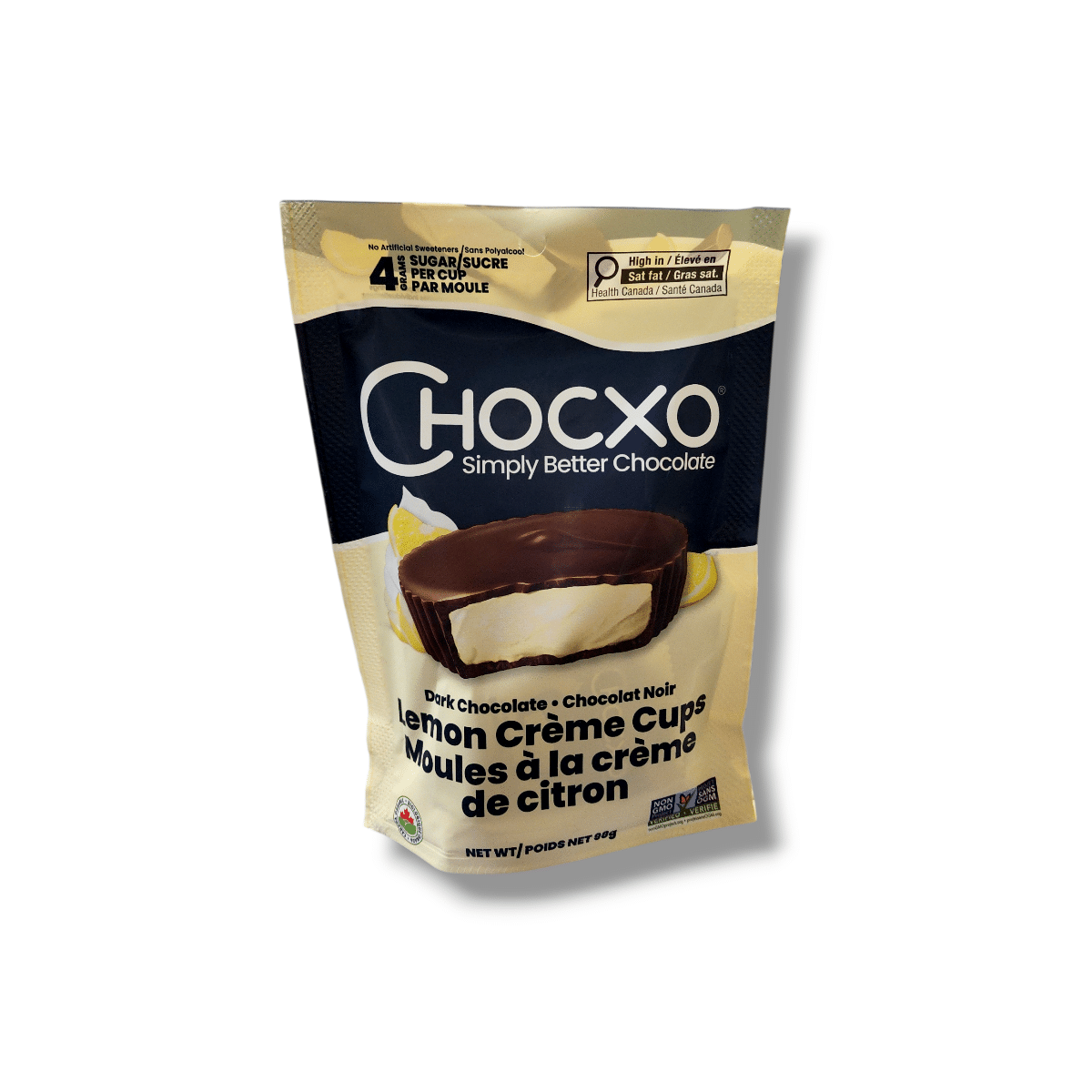 Chocxo Dark Chocolate Lemon Creme Cups (98g)