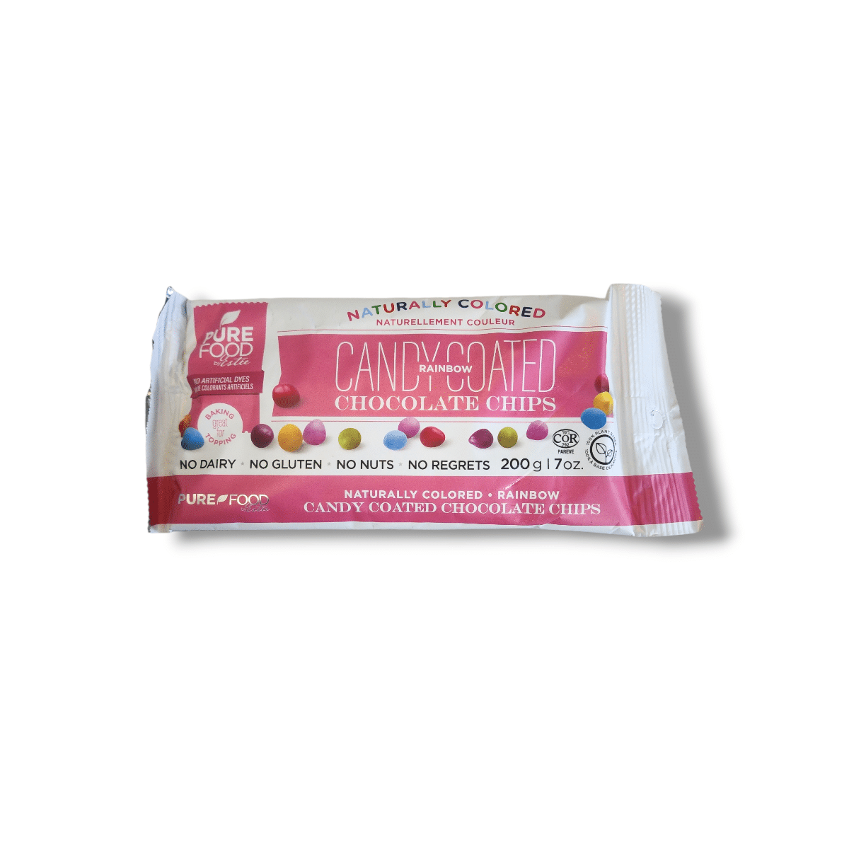 Pure Food Candy Coated Rainbow Chocolate Chips (200g)
