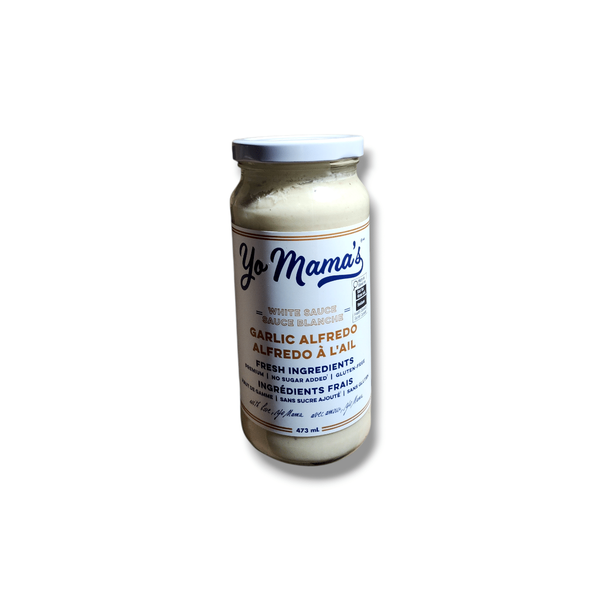 Yo Mama's White Sauce Garlic Alfredo (473mL)