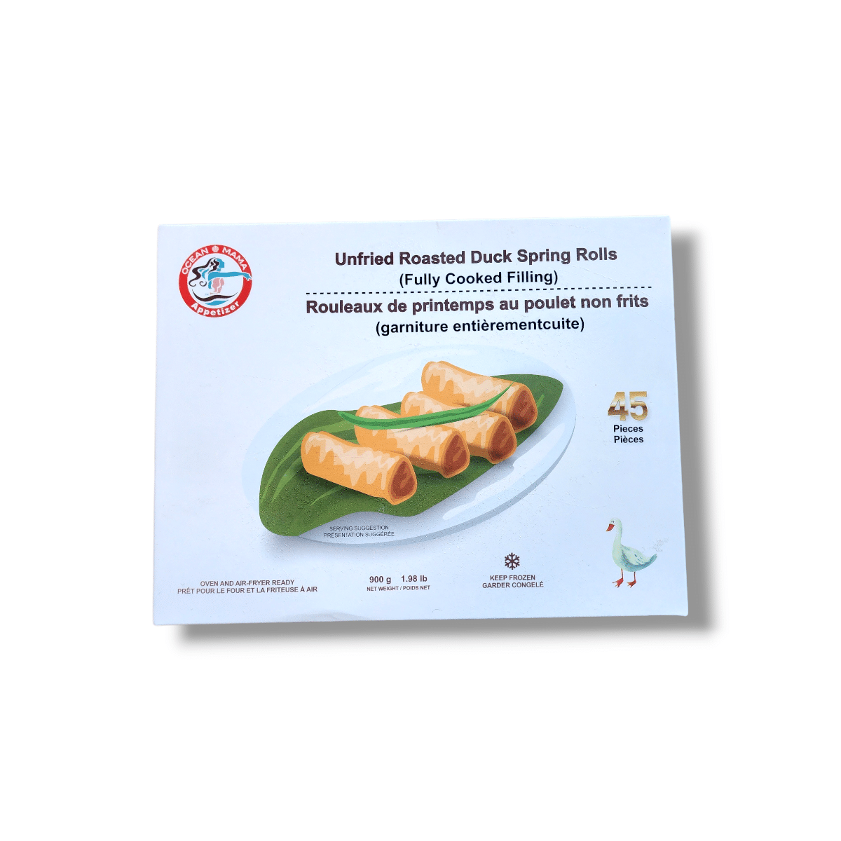 Ocean Mama Unfried Roasted Duck Spring Rolls (900g)