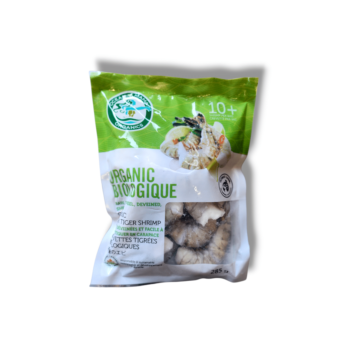 Ocean Mama Organic Black Tiger Shrimp (285g)