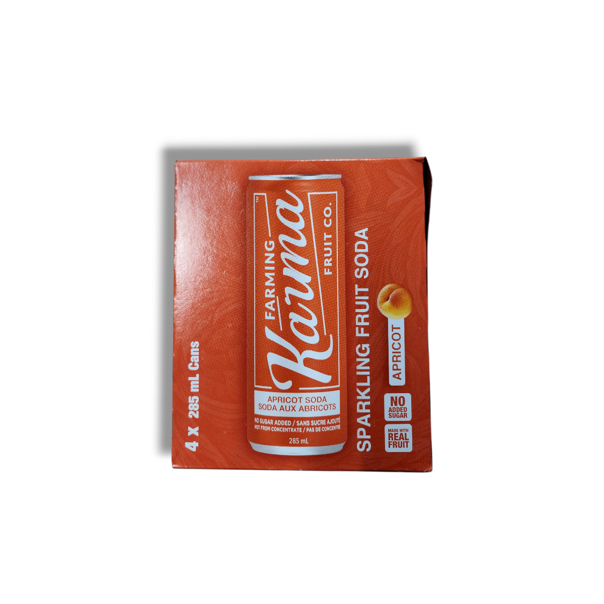 Karma Apricot Sparkling Fruit Soda (4x285mL)