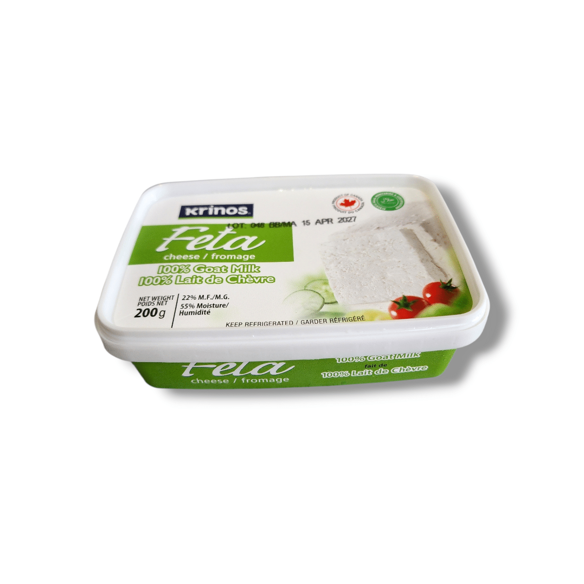 Krinos Feta 100% Goat Milk Cheese (200g)