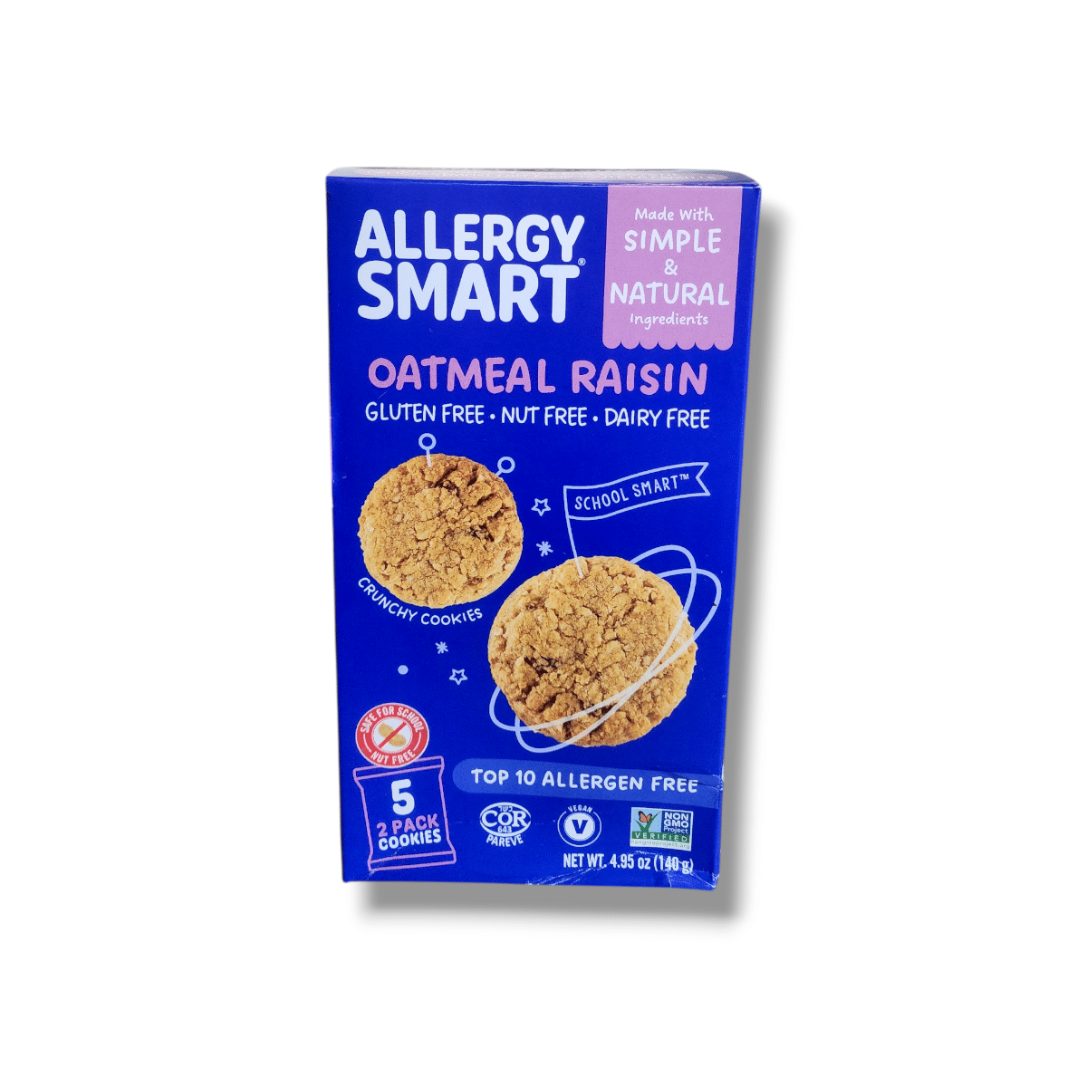 Allergy Smart Oatmeal Raisin (140g)