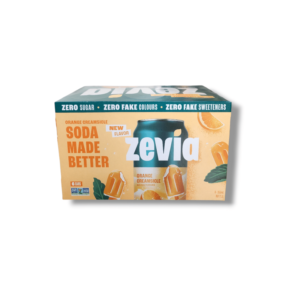 Zevia Orange Creamsicle Soda (6x355mL)
