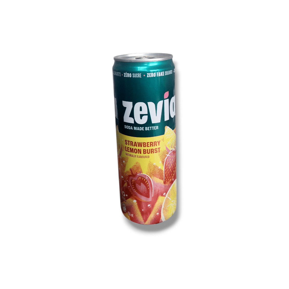 Zevia Soda Strawberry Lemon Burst (355mL)