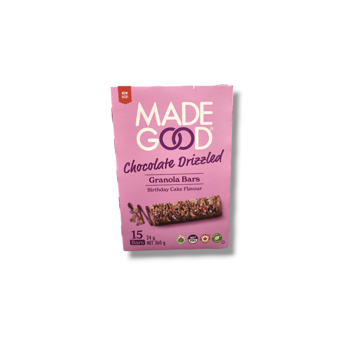 Made Good Chocolate Drizzled Granola Bars Birthday Cake (15x24g)